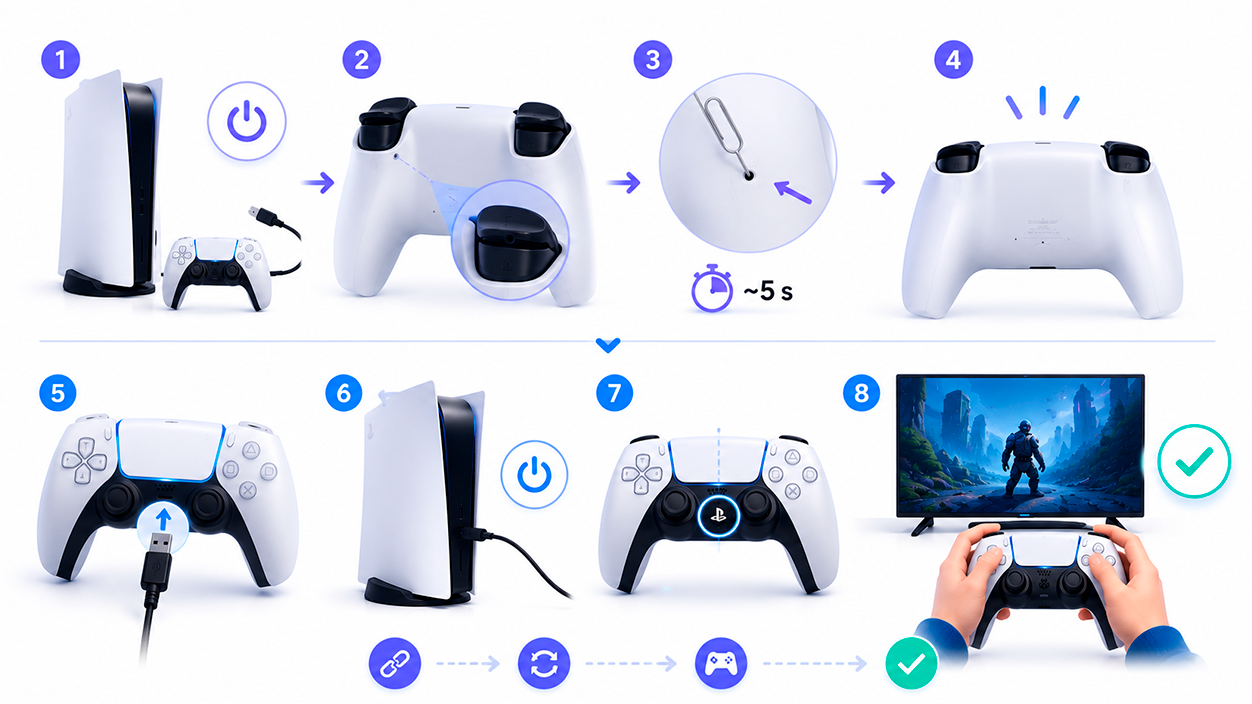 Cómo reiniciar por completo tu mando DualSense