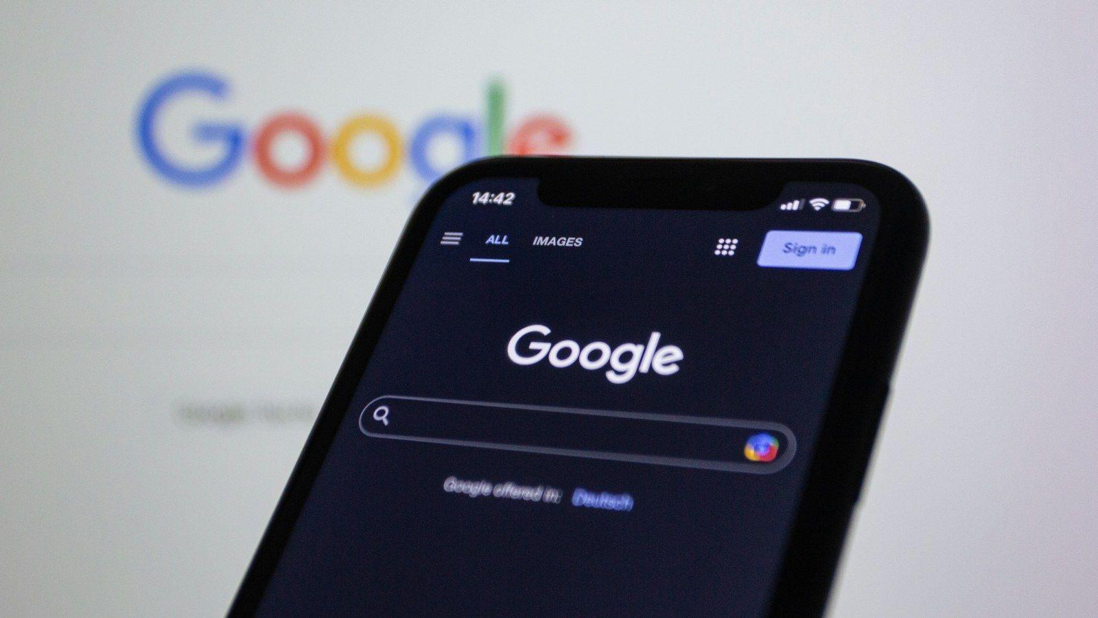 Interfaz de Google con modo IA