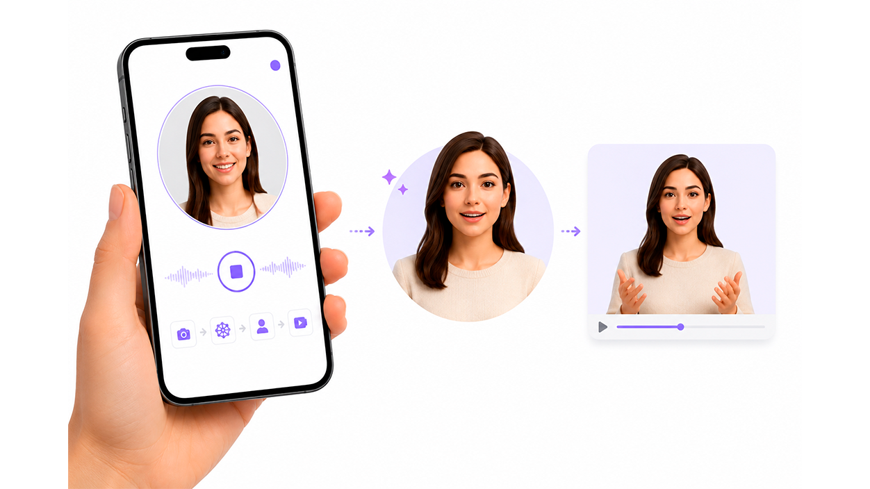 Creación de avatares realistas con la app móvil de HeyGen