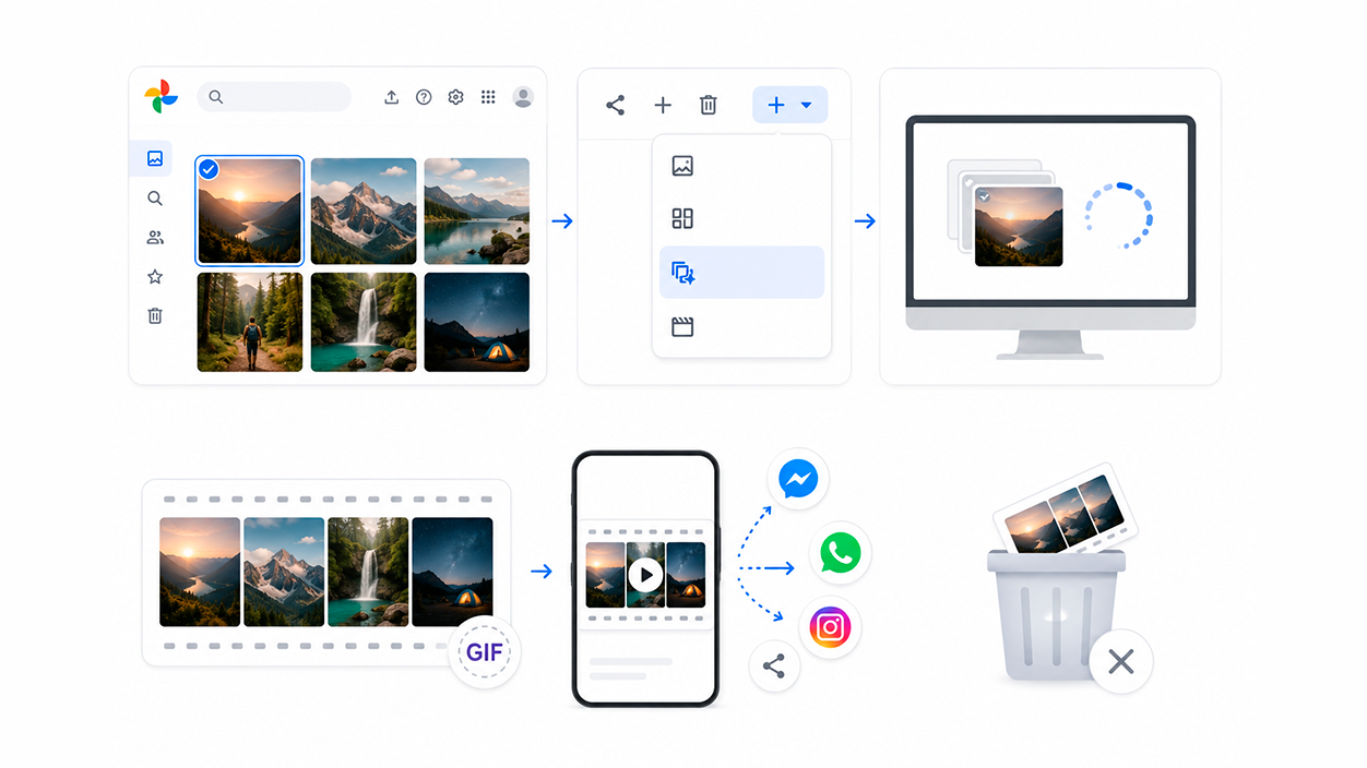 Crear animaciones con tus fotos en Google Fotos