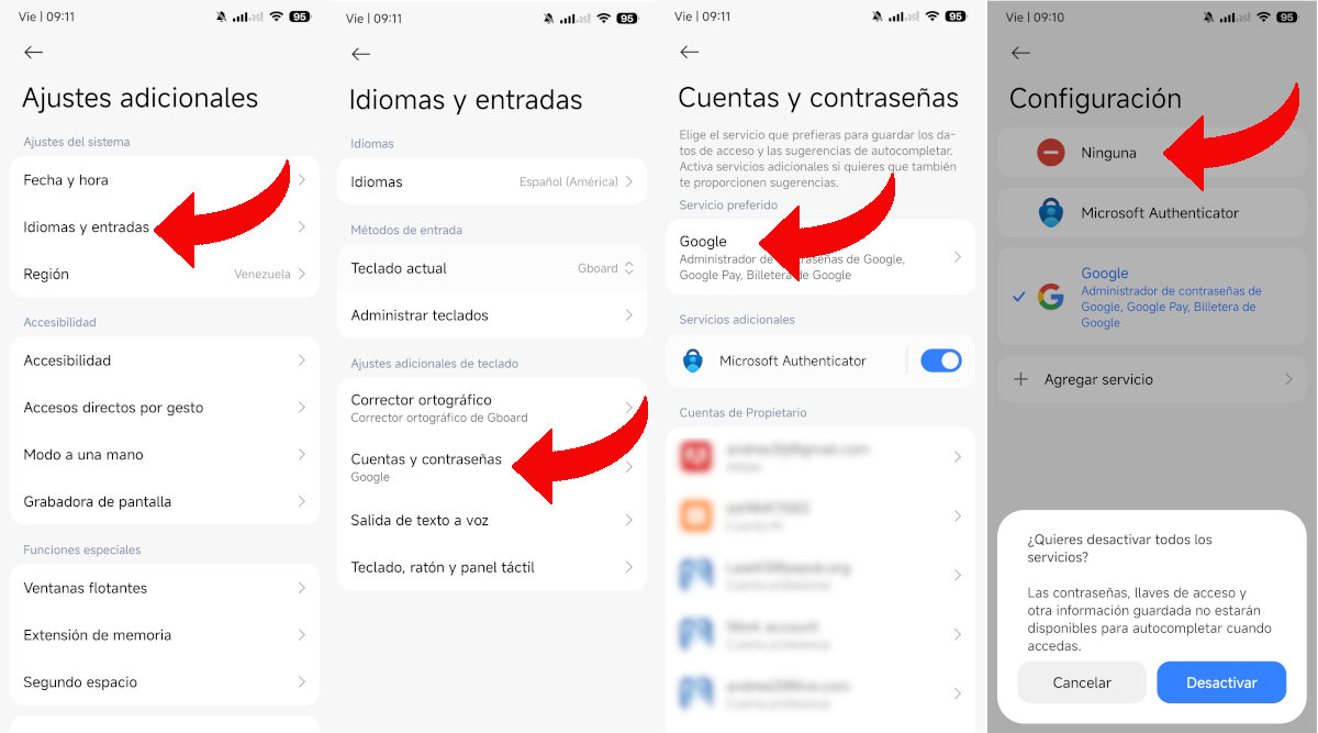 Desactivar autocompletado en Android