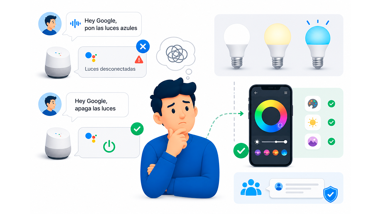 Google Home deja de cambiar colores