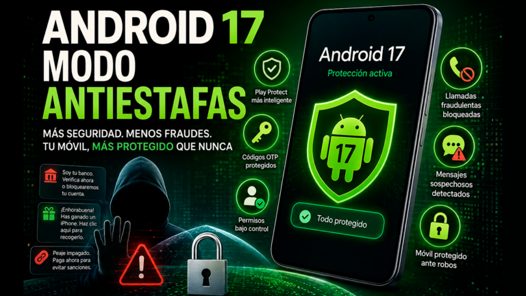 Modo Anti estafas Android 17