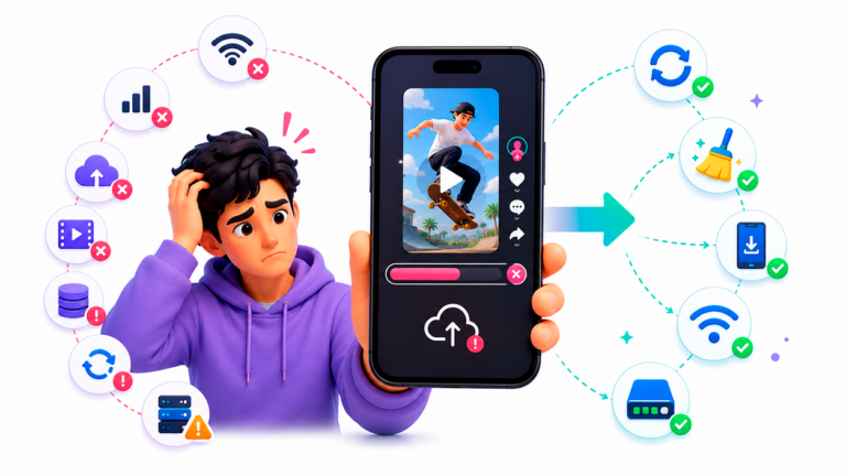 No se suben los vídeos a Tiktok
