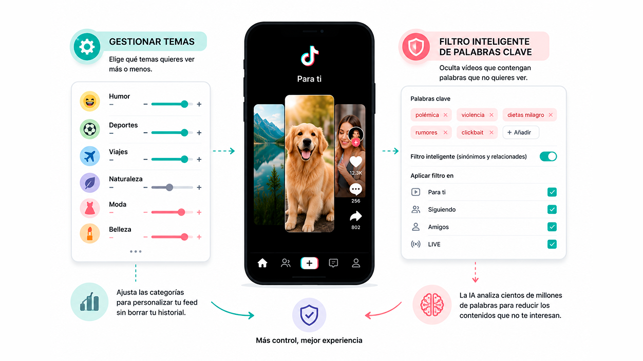 Personalizar el algoritmo de TikTok