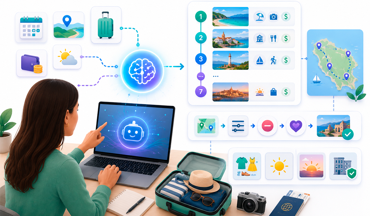 Planificar paso a paso unas vacaciones con ChatGPT
