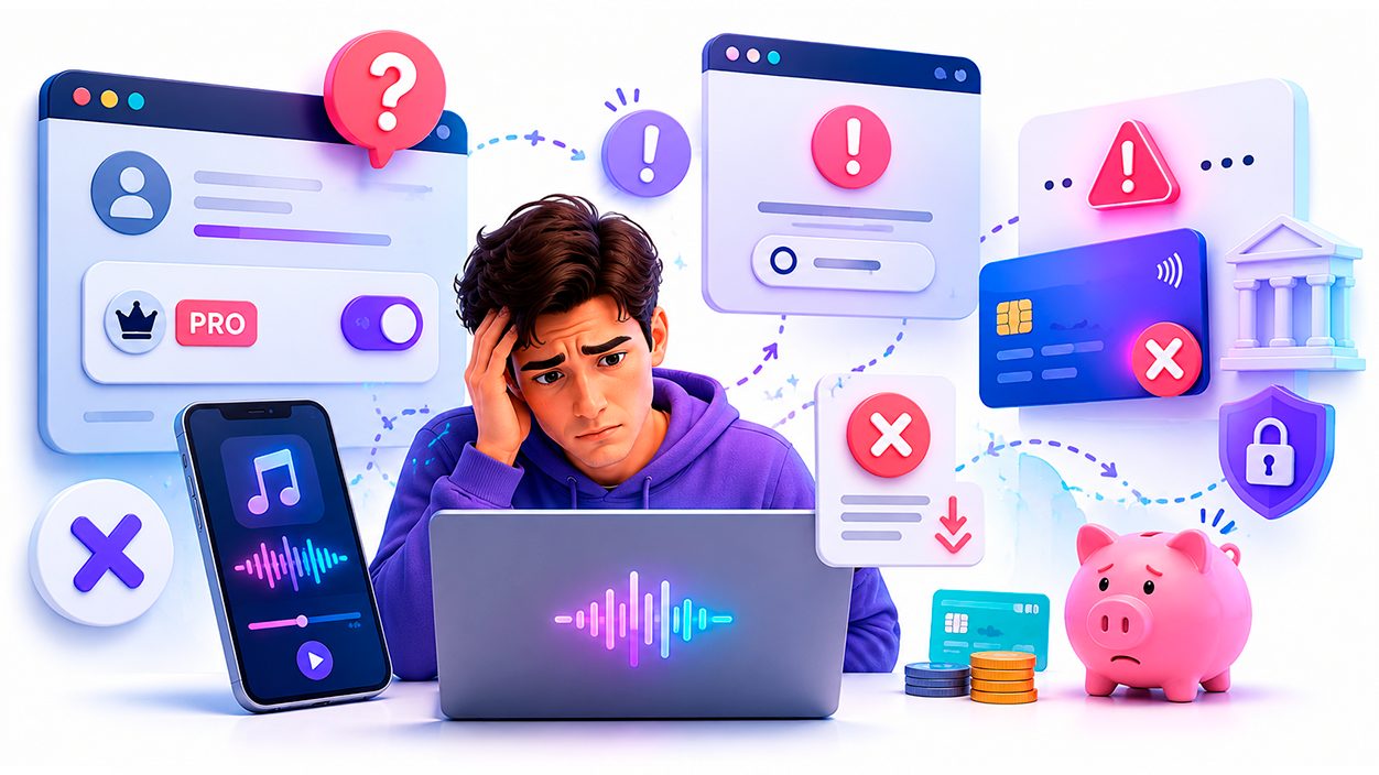 Problemas habituales al intentar cancelar Suno AI