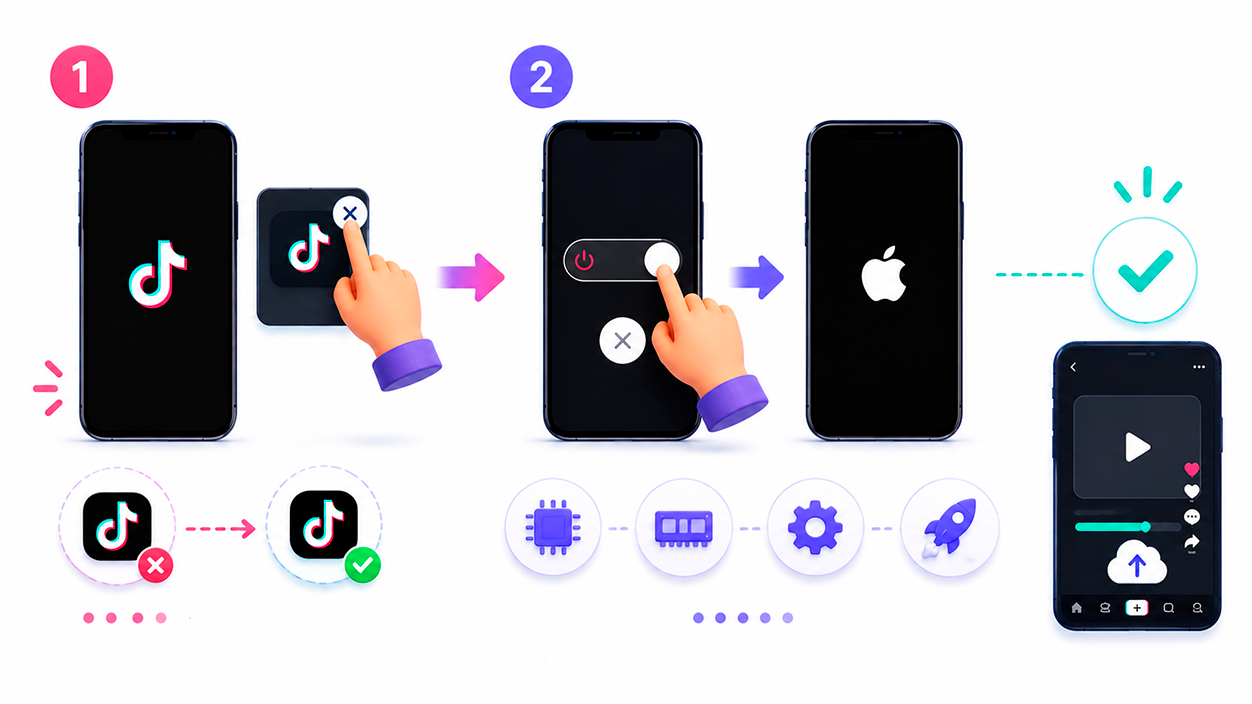 Qué comprobaciones rápidas hacer cuando no se suben los videos a tiktok