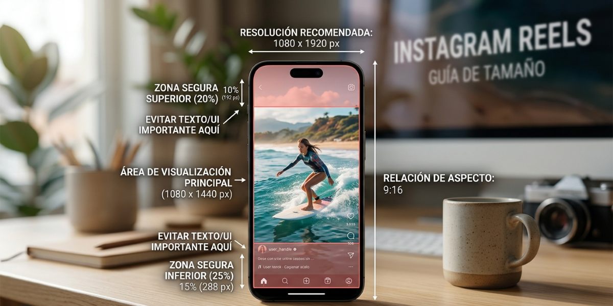 Qué tamaño usar para Reels en Instagram