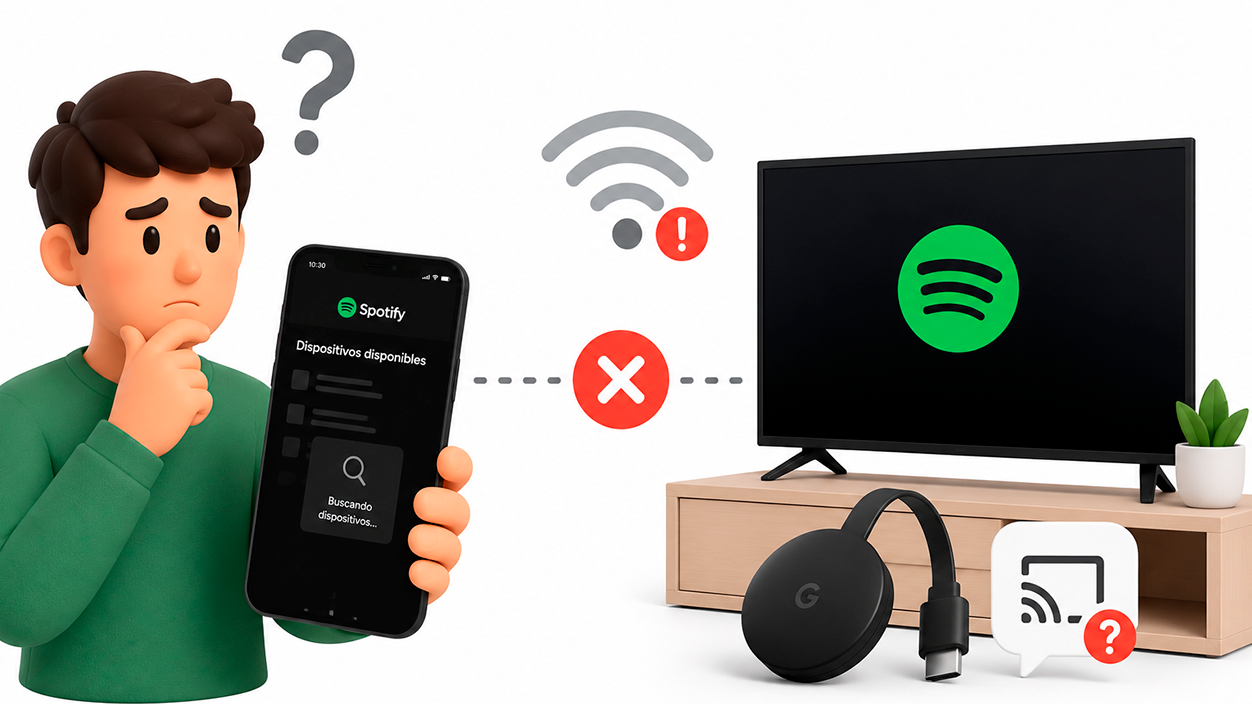 Spotify no detecta Chromecast