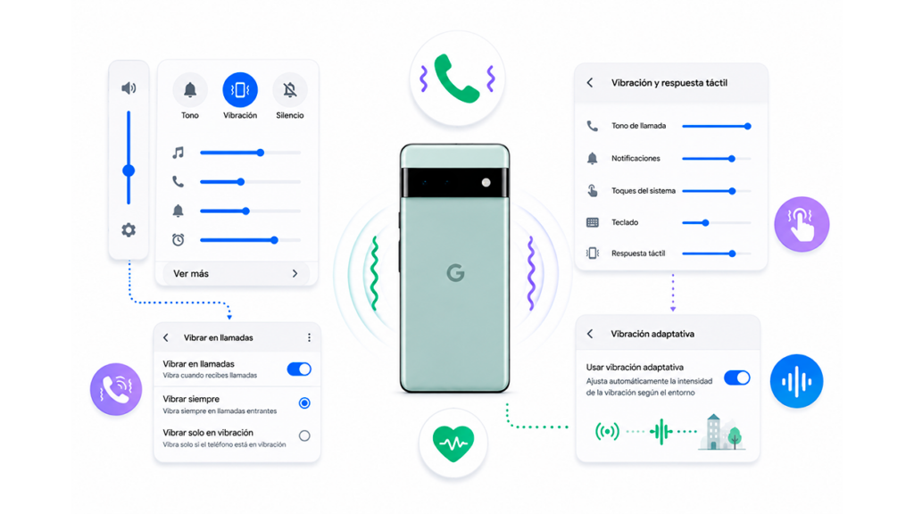 Vibración en llamadas Google Pixel
