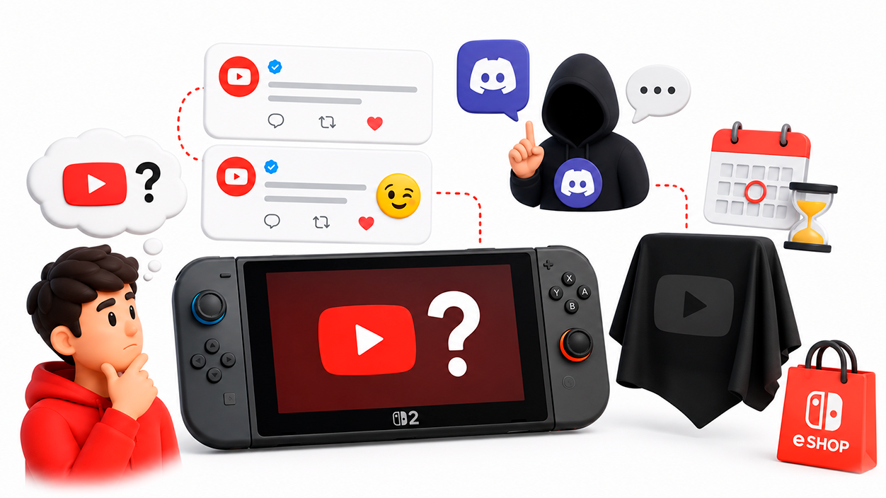 app oficial de YouTube para Nintendo Switch 2