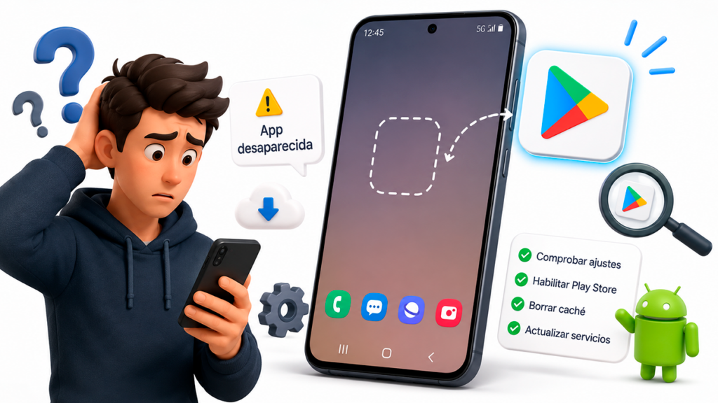 app que tenías instalada desaparece de Google Play