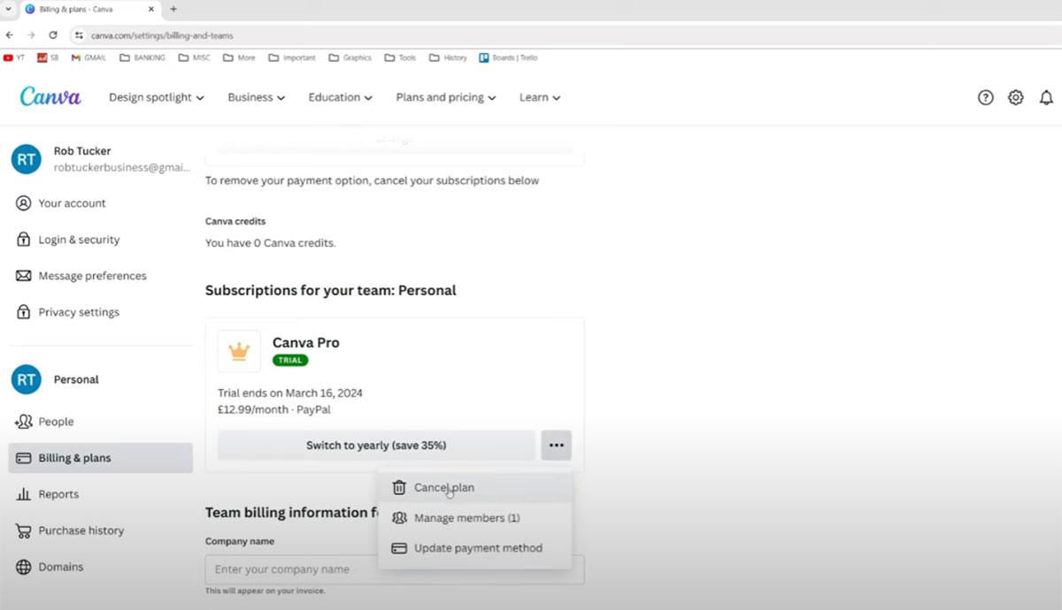 Funcionamiento de la suscripción de Canva Pro