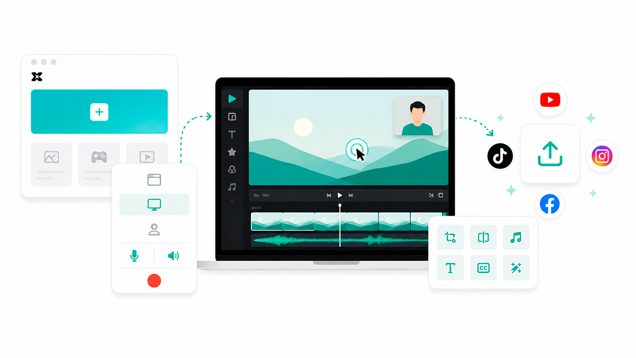 como grabar la pantalla con CapCut online