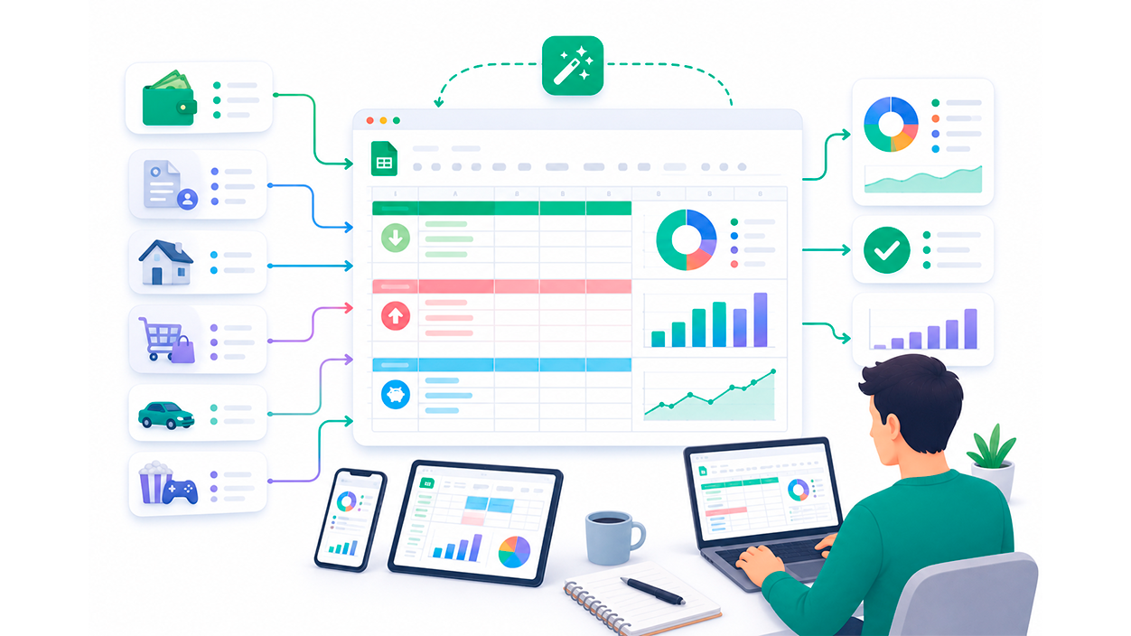 crear un presupuesto en Google Sheets
