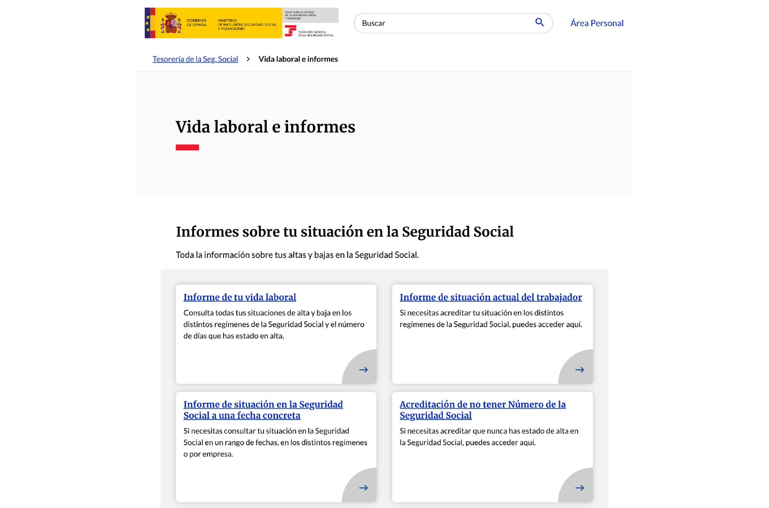 descargar la vida laboral