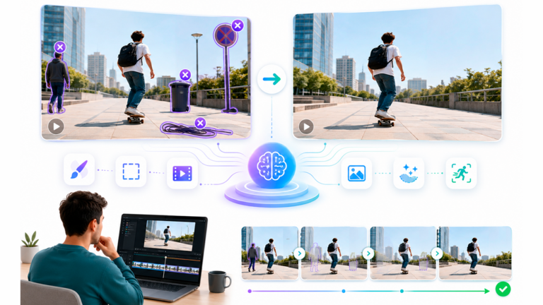 eliminar objetos y personas en vídeo