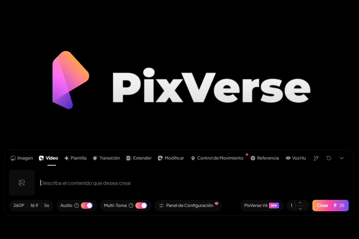 funciones de PixVerse para crear vídeos