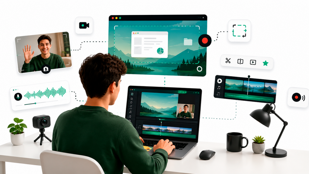 grabar la pantalla con capcut