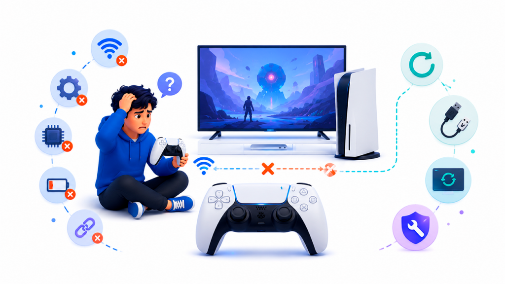 mando de la ps5 DualSense no funciona