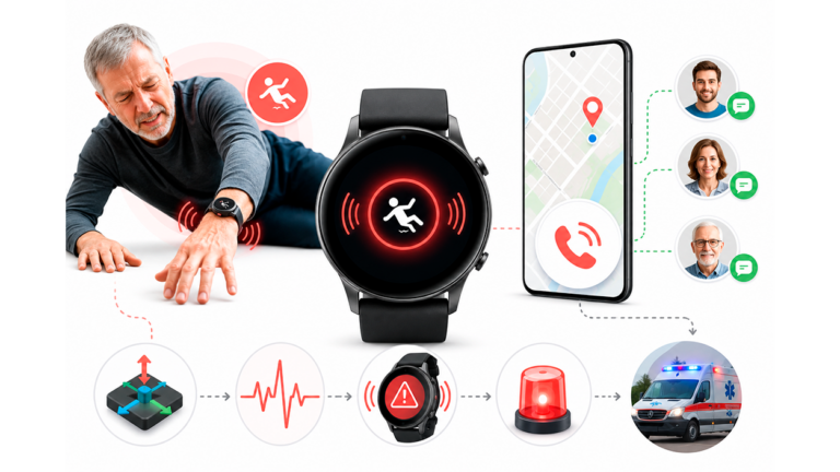 problema con el detector de caidas del galaxy watch