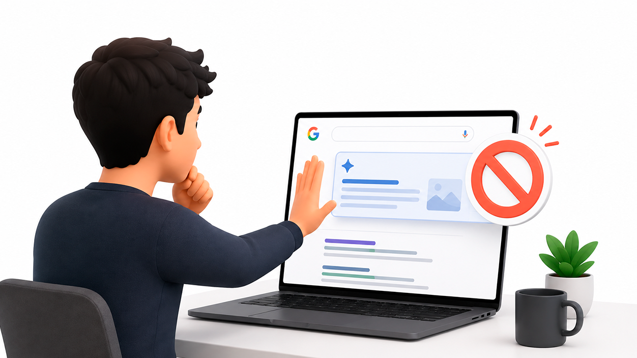 quitar los resúmenes de IA de Google