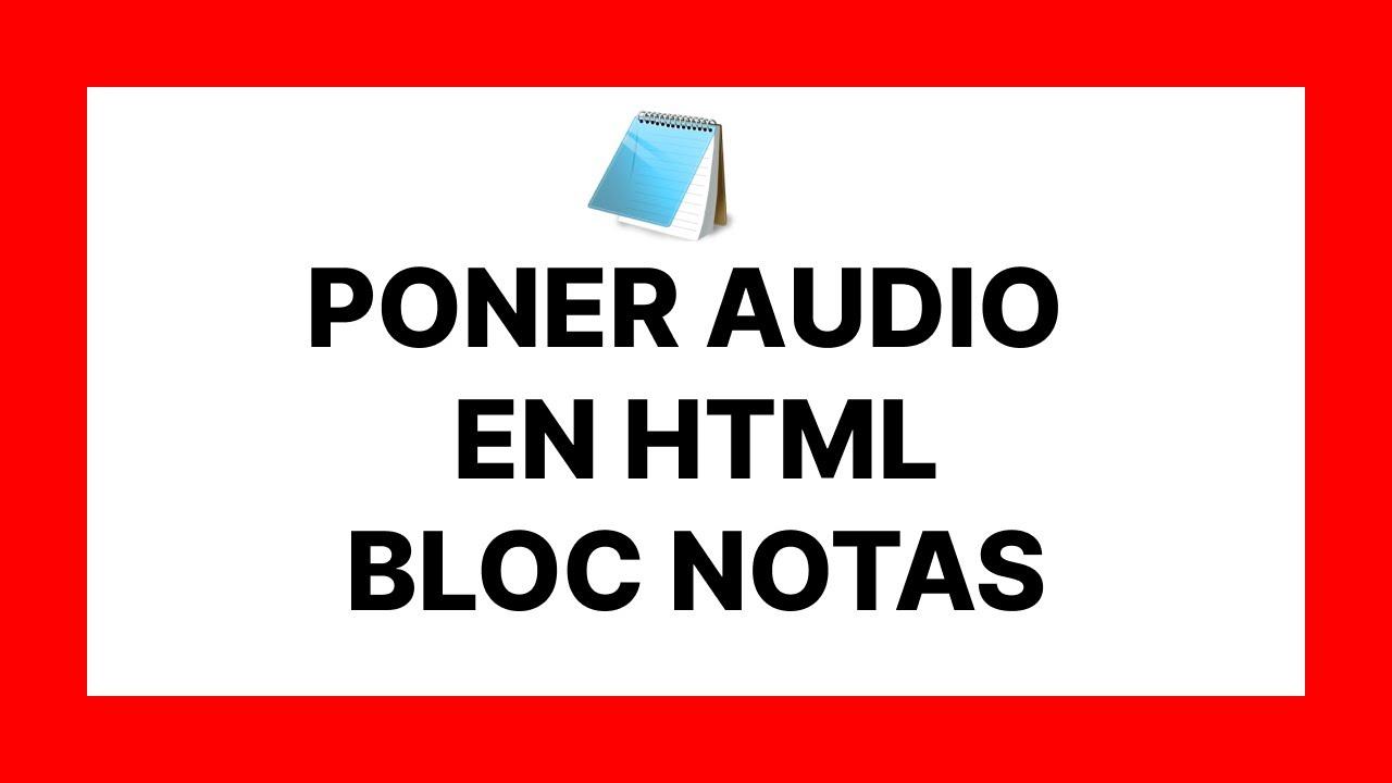 Etiqueta audio HTML