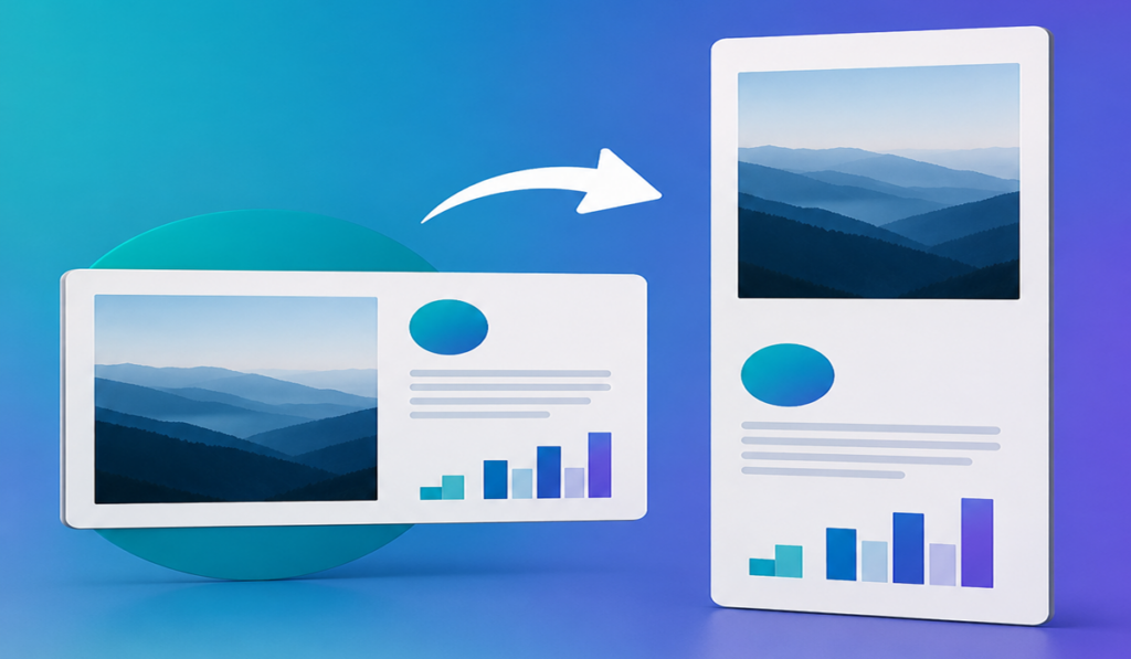 convertir una presentación horizontal en vertical en Canva