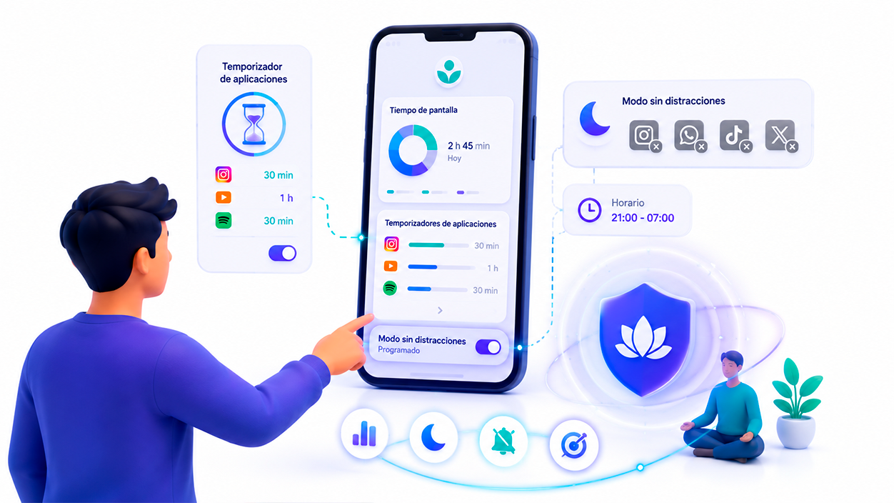 Bienestar Digital y Modo sin distracciones