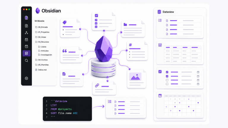 Cómo crear listas automáticas con Dataview en Obsidian