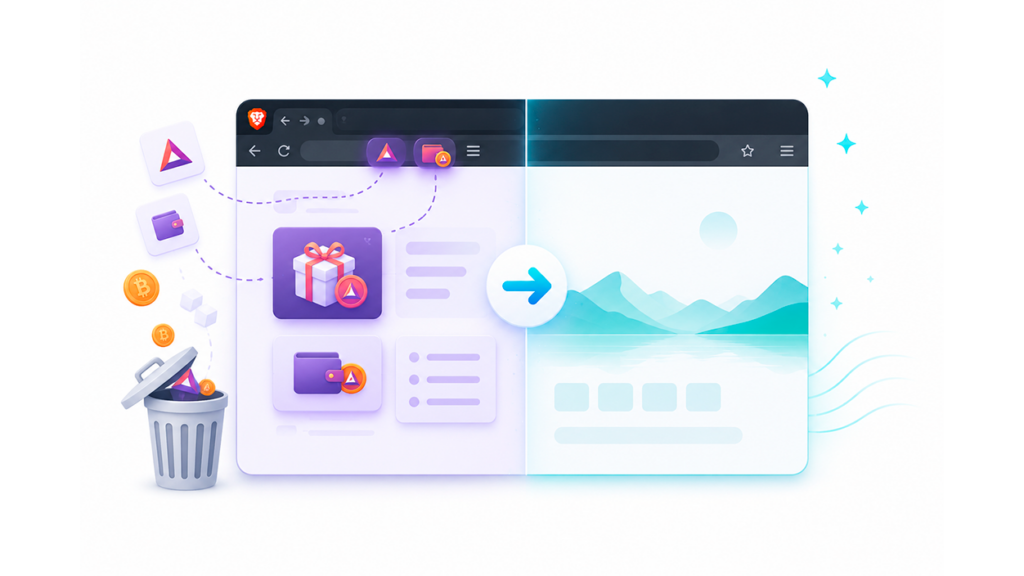 How to remove Brave Rewards and crypto features