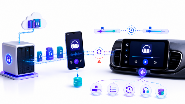 Cómo usar Audiobookshelf en Android Auto