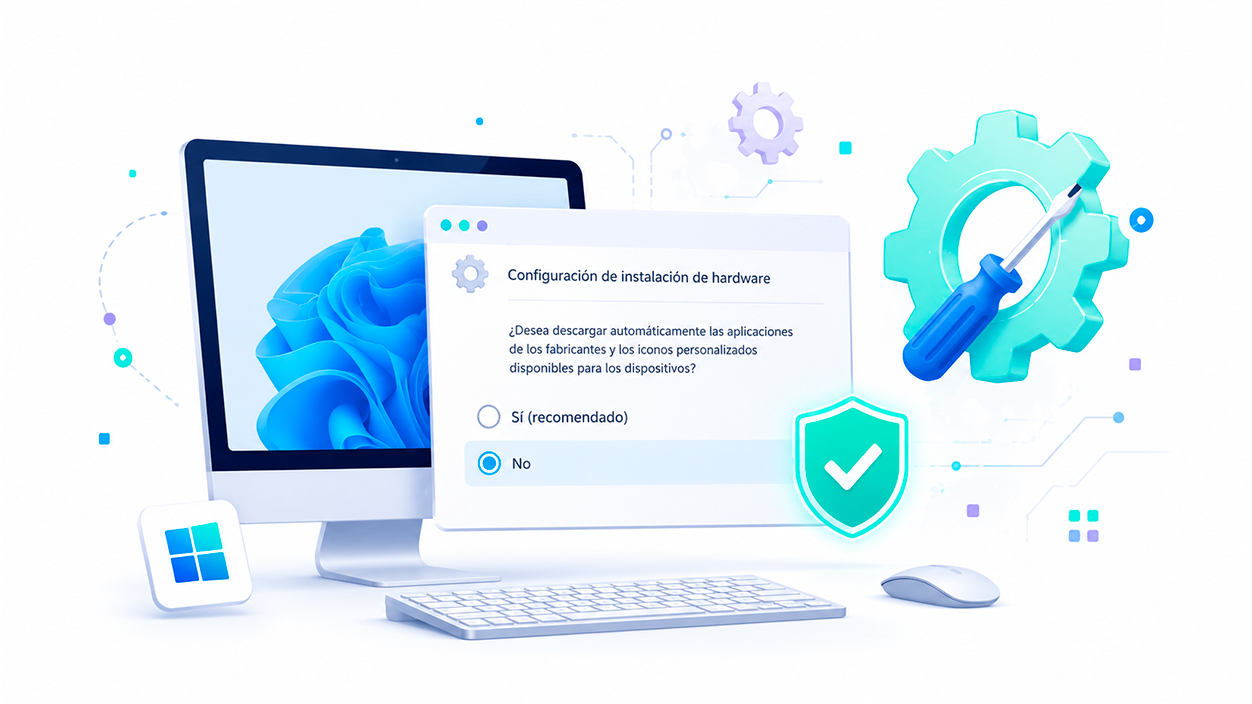 Configuración de instalación de hardware para bloquear controladores automáticos