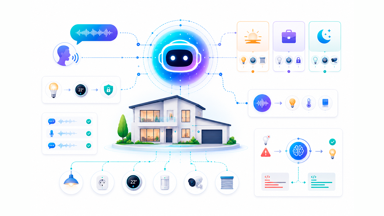 Control inteligente del hogar mediante automatizaciones avanzadas