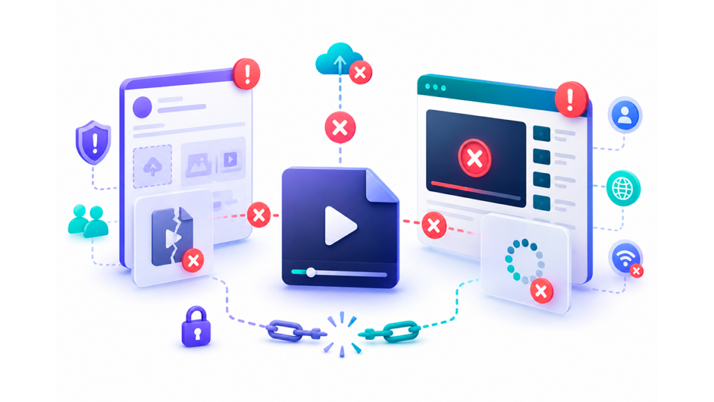 Errores al subir y reproducir vídeos en internet