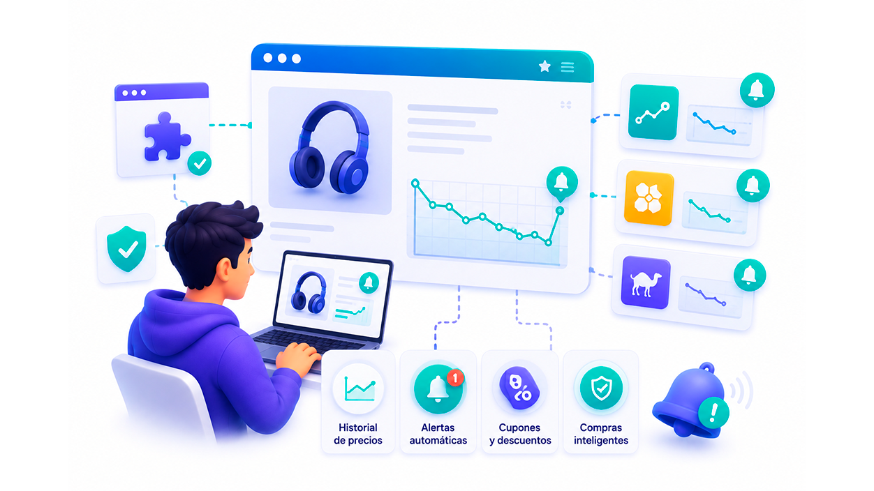 Extensiones que monitorizan precios automáticamente