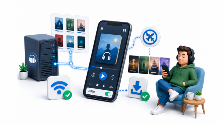 Guía Completa para Escuchar Audiolibros sin Conexión y Uso de Audiobookshelf