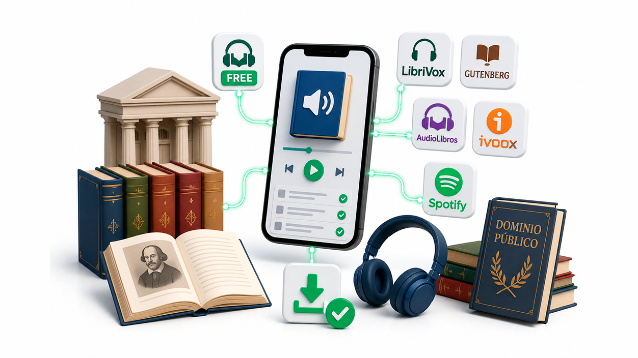Plataformas comerciales para Escuchar Audiolibros sin Conexión