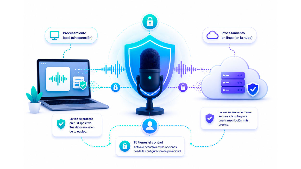 Protección de datos en el reconocimiento de voz