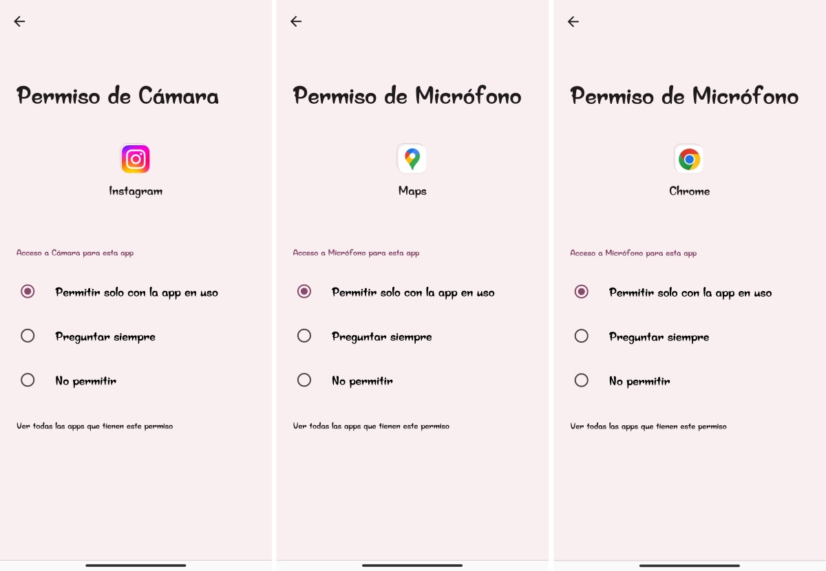 Qué diferencia hay entre Permitir siempre y otras opciones
