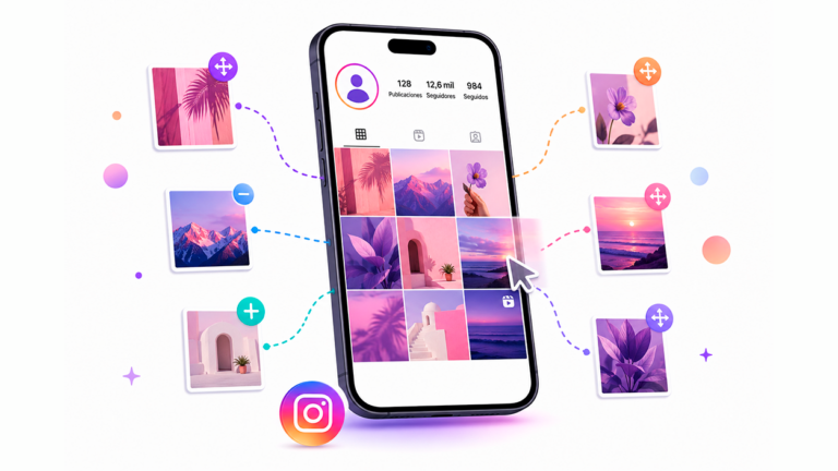 Reorganizar el feed de Instagram sin borrar publicaciones