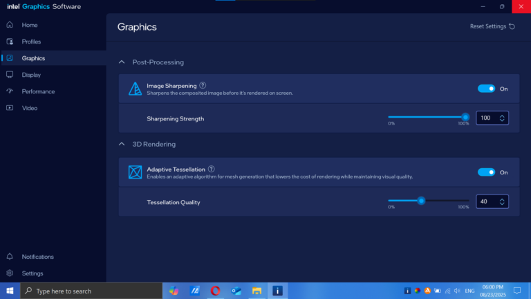 Your current hardware doesn’t support any graphics features