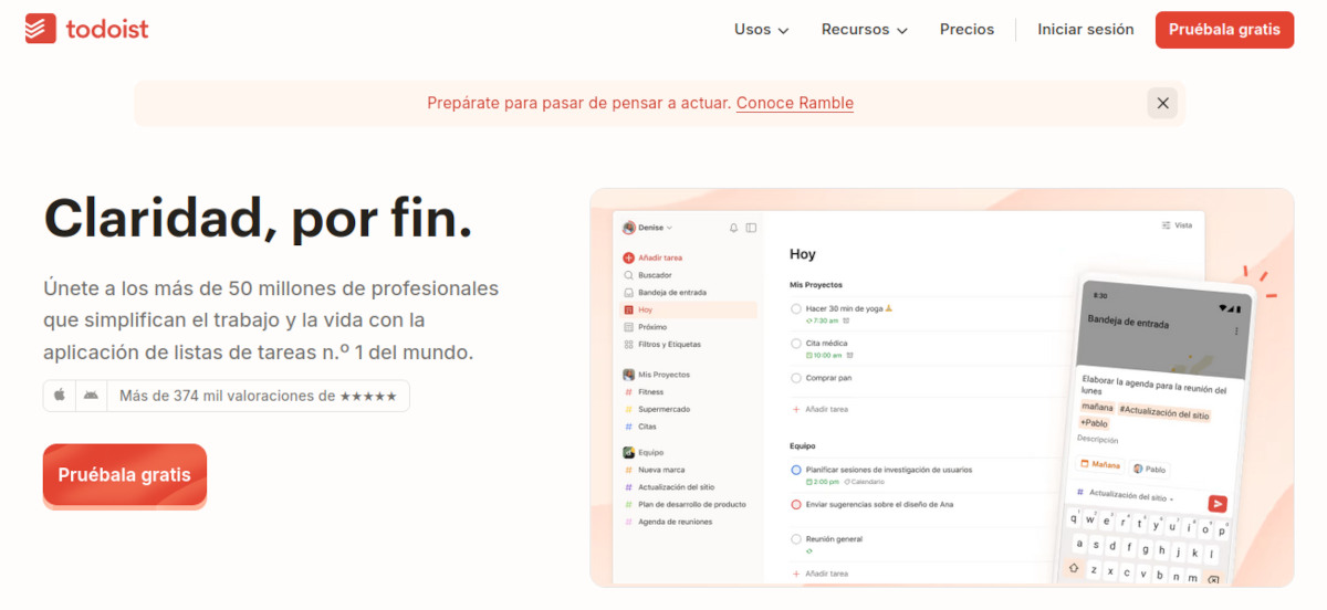 Todoist app GTD