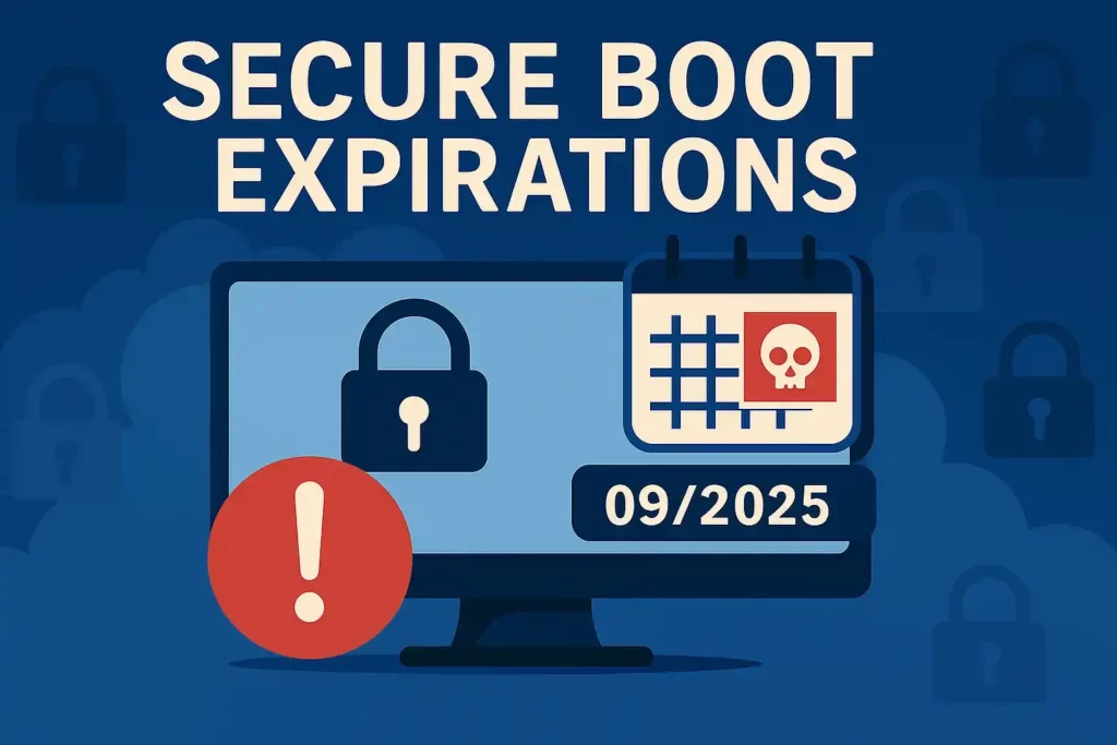 comprobar la fecha de los certificados Secure Boot