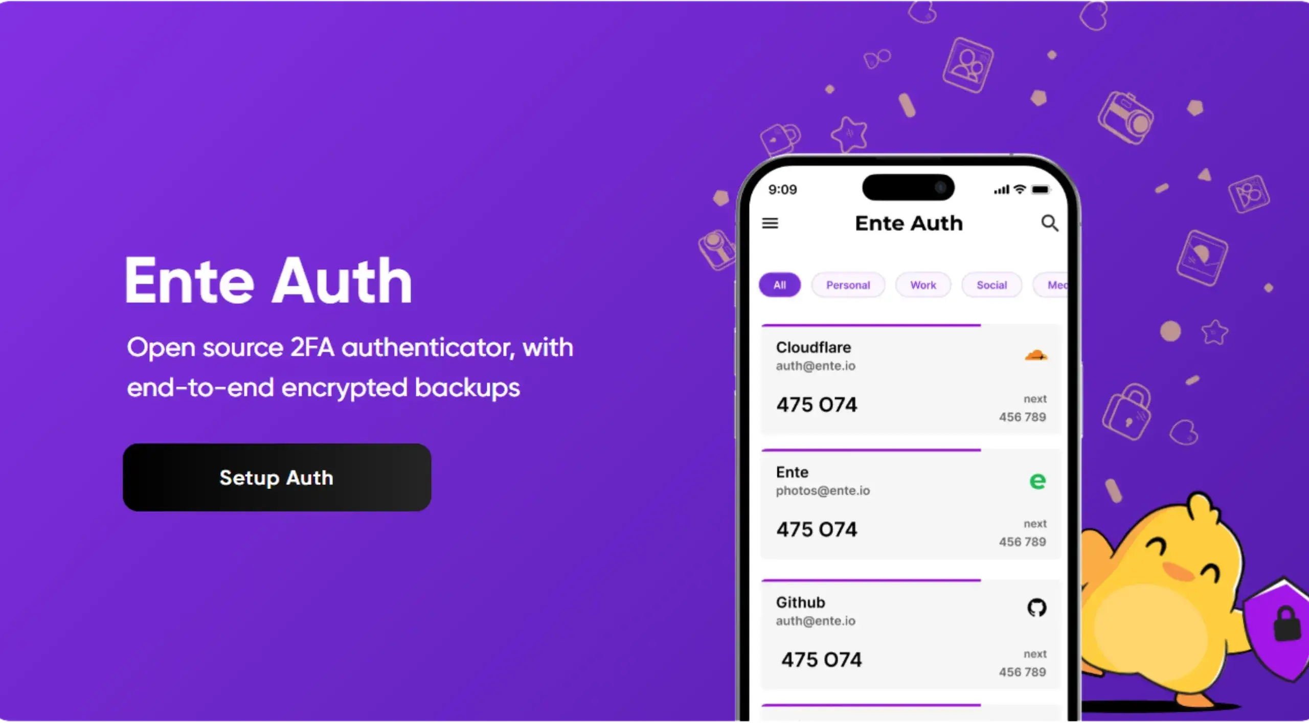 Copia de seguridad cifrada Seguridad Ente Auth