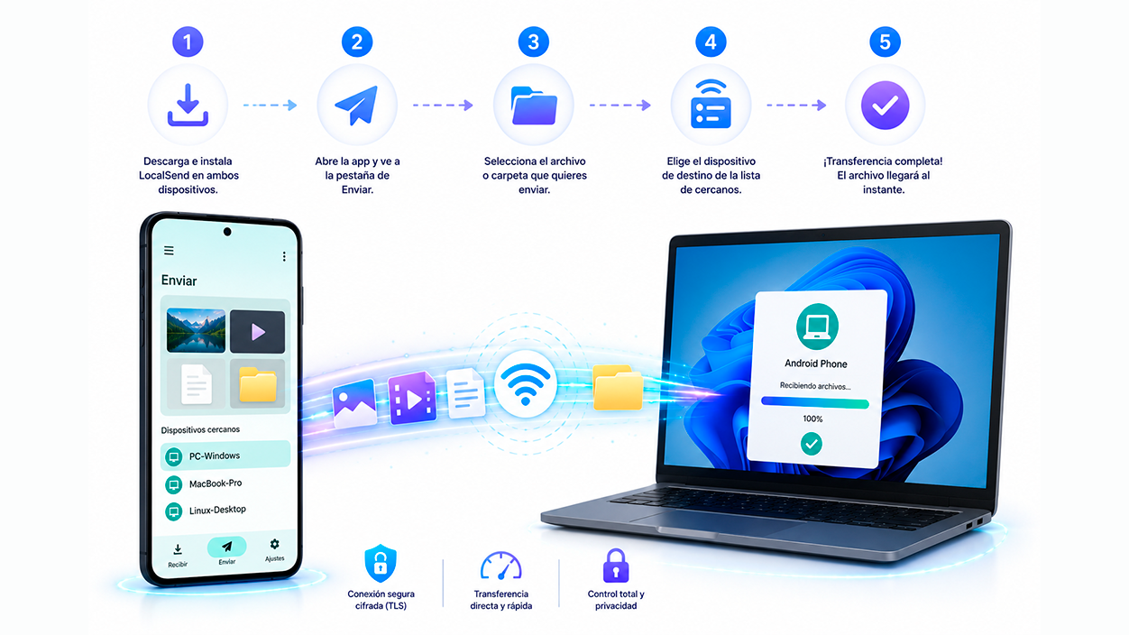 transferir archivos con LocalSend