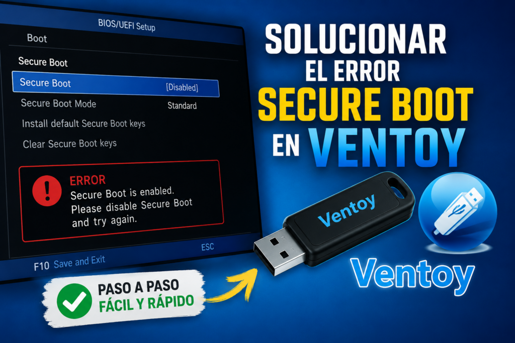 error secure boot en ventoy