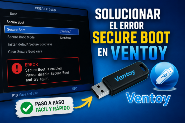 error secure boot en ventoy