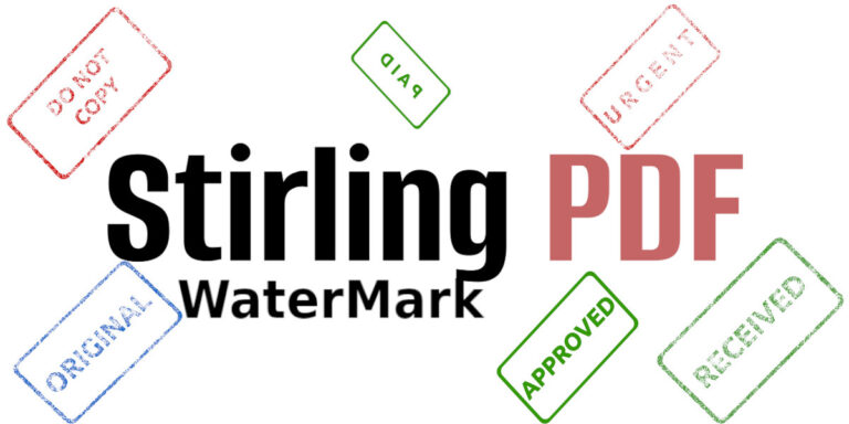 Añadir una marca de agua a un PDF usando Stirling PDF